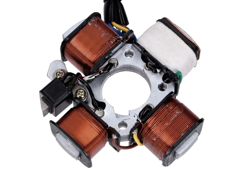 Stator Zündung mit 4 Spulen ohne Grundplatte für Piaggio Vespa Ciao, Bravo, Si, Gilera EC1